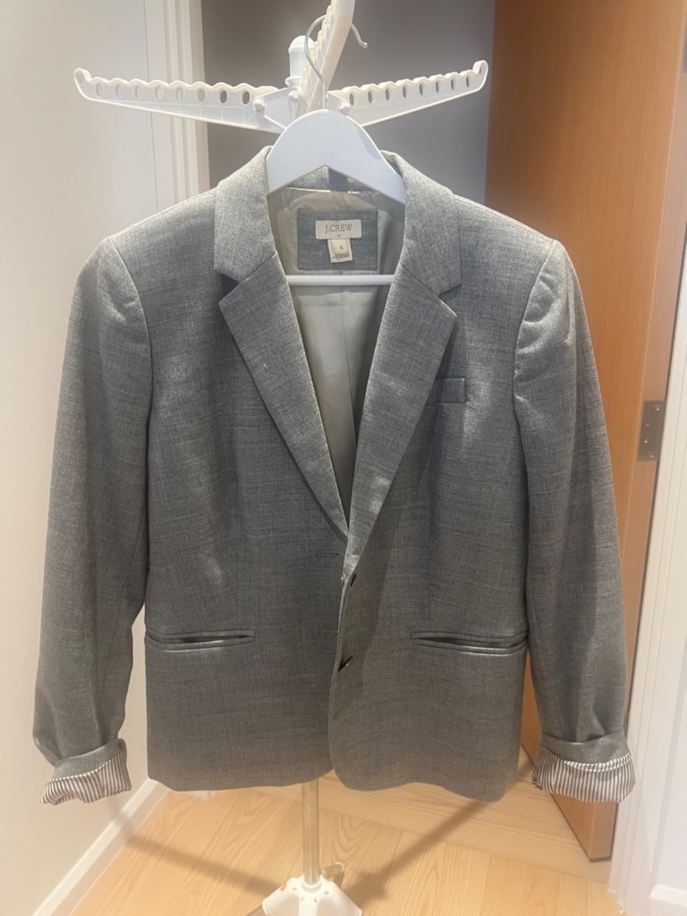 J. Crew Gray Men's Notch Lapel Blazer